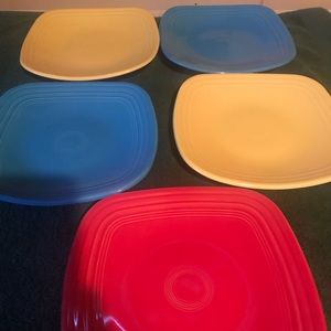 Fiestaware luncheon plates